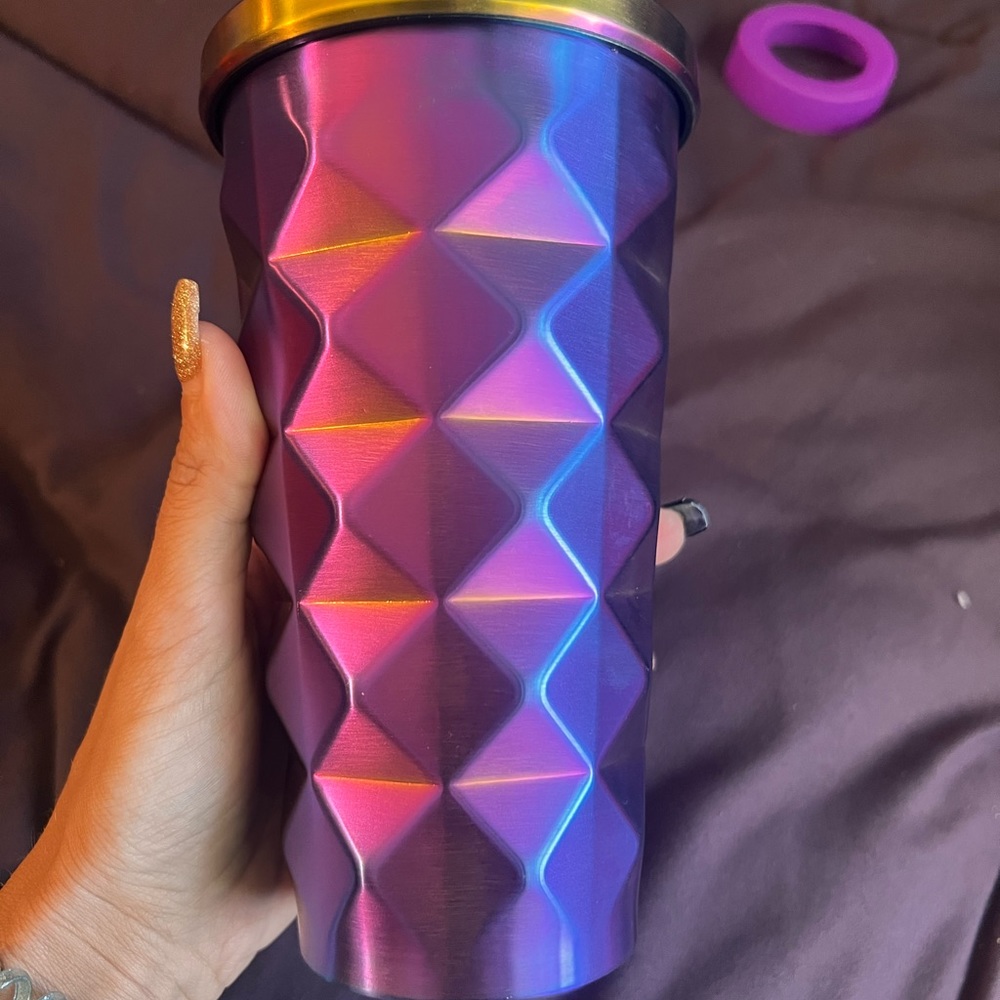 Starbucks oil slick pineapple cup